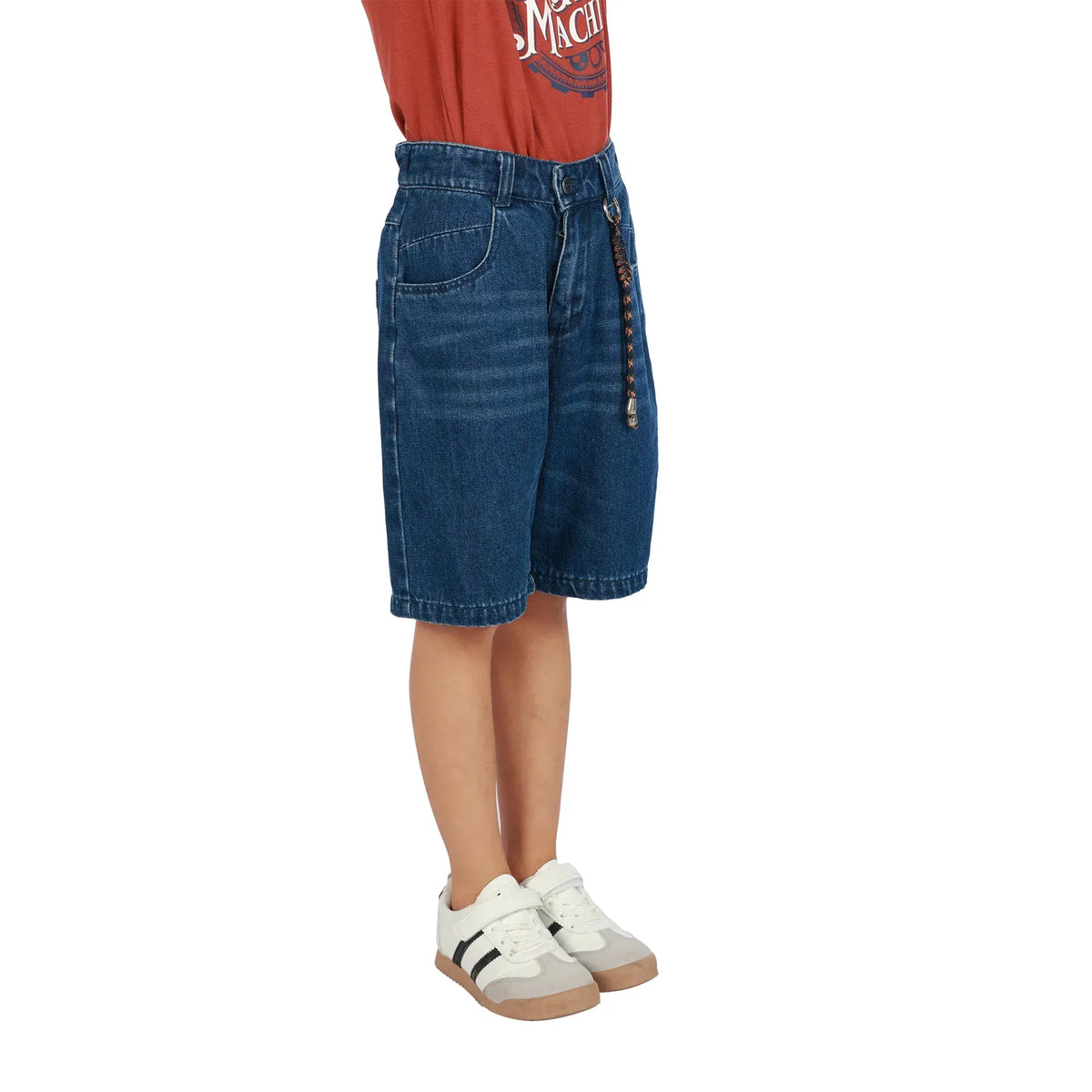 Washed Jeans Classic Shorts For Boys Image