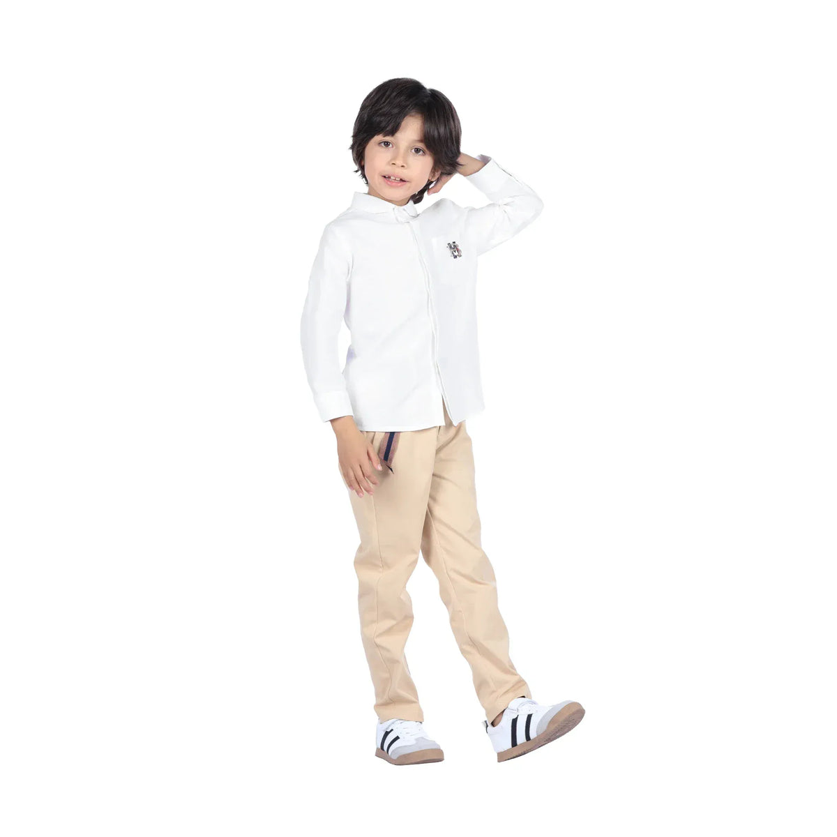 Embroidery Classic Shirt For Boys Image