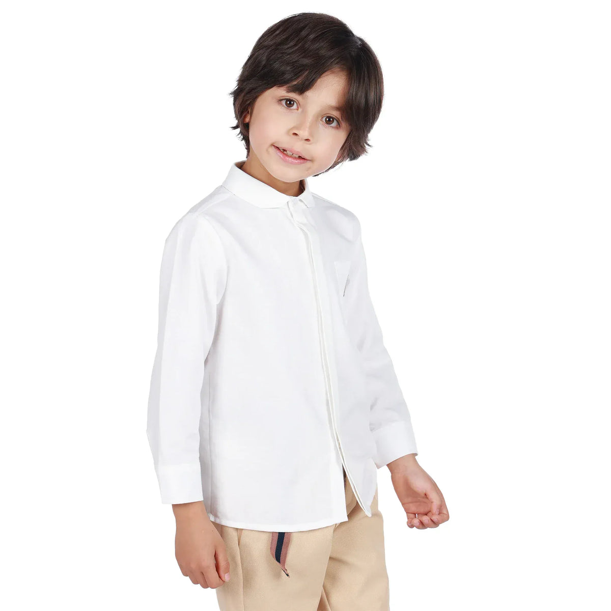 Embroidery Classic Shirt For Boys Image