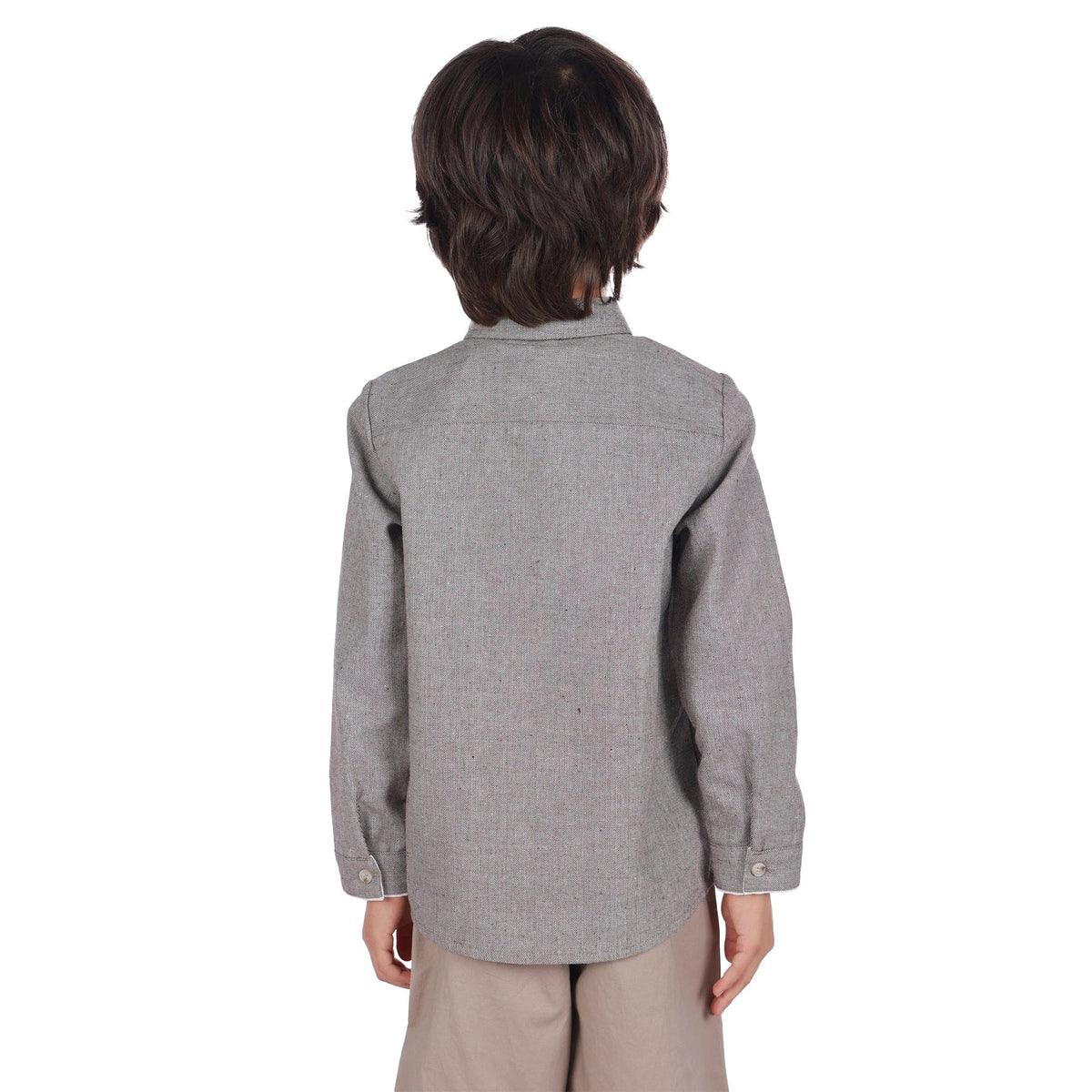 Solid Classic Blouse For Boys Image