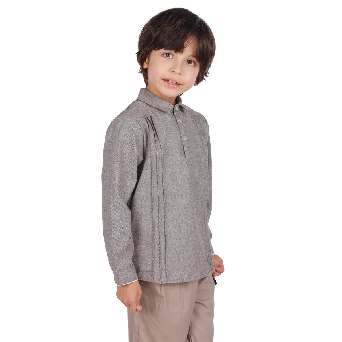 Solid Classic Blouse For Boys Image