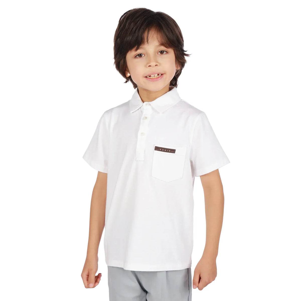 Off White Badge Classic Polo Shirt For Boys Image