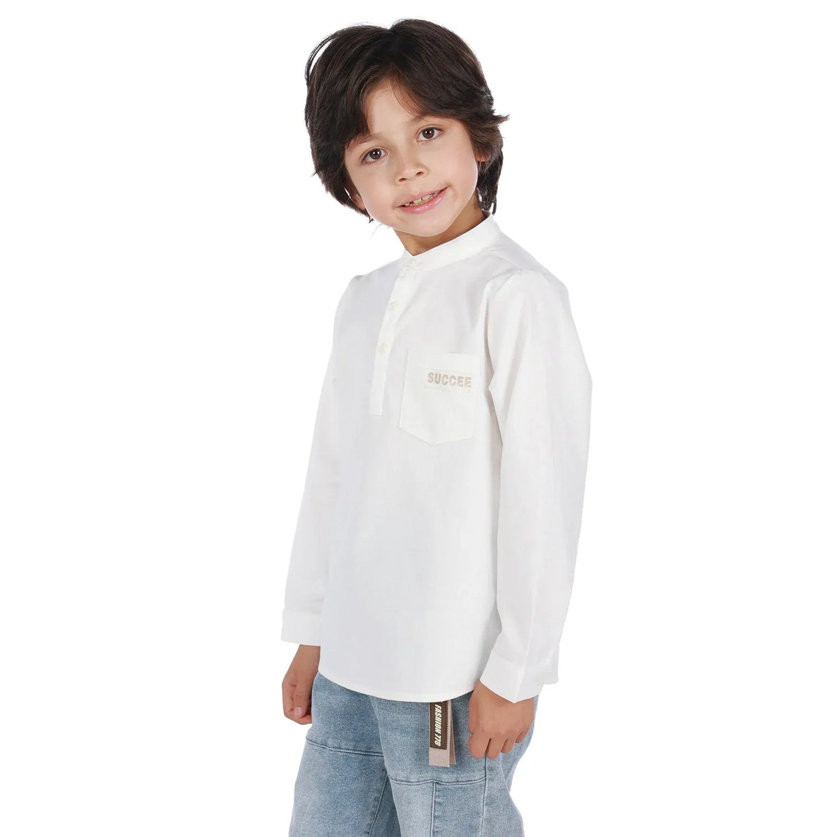 Printed Classic Blouse For Boys Image