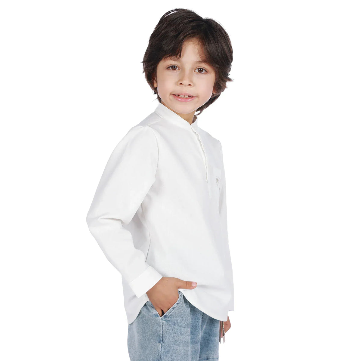 Printed Classic Blouse For Boys Image