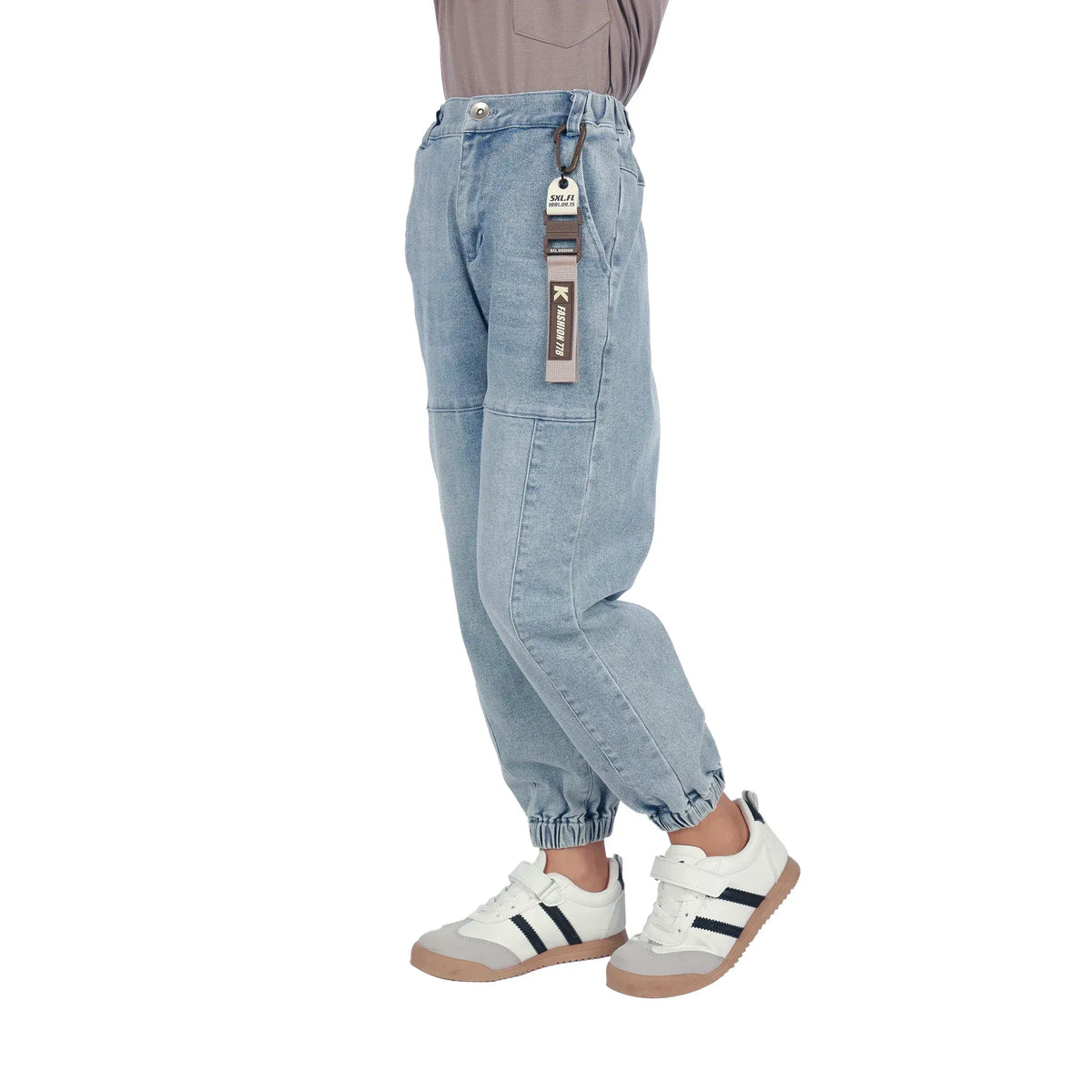 Washed Jeans Classic Pants For Boys Image