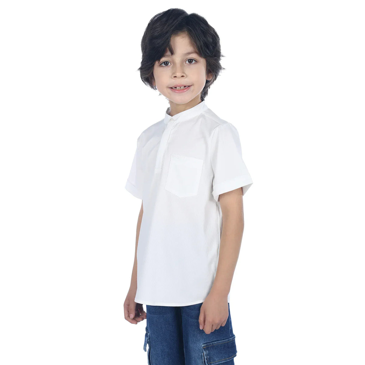 Embroidery Classic Blouse For Boys Image