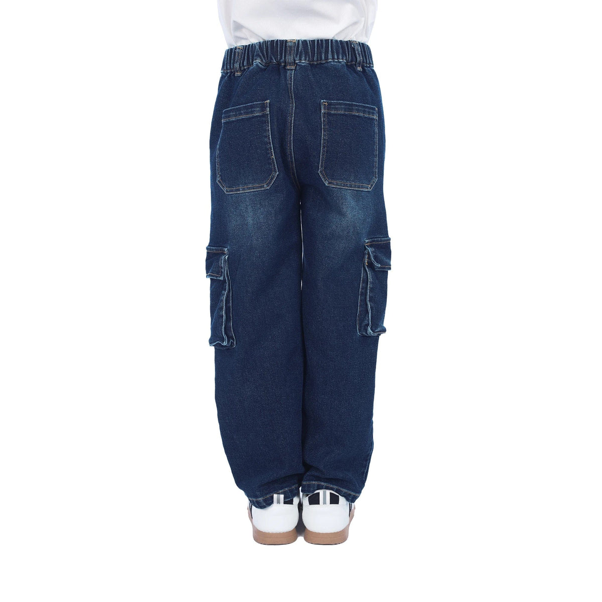 Washed Jeans Classic Pants For Boys Image