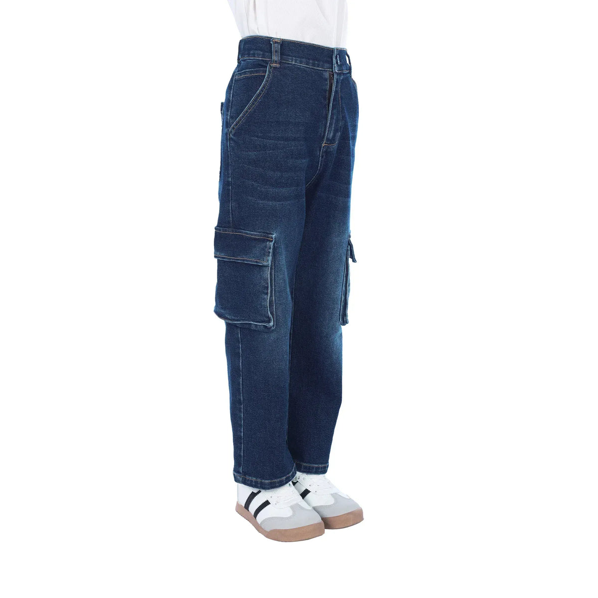 Washed Jeans Classic Pants For Boys Image