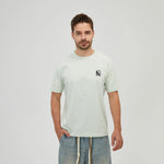 Light Green Embroidery Printed T.Shirt for Men Image