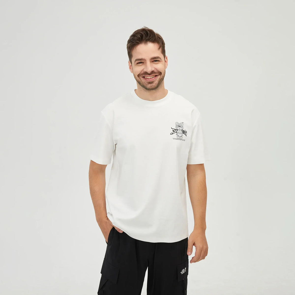 Bleach White Printed T.Shirt for Men Image