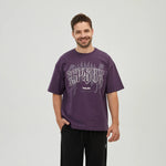 Purple Printed T.Shirt for Men Image
