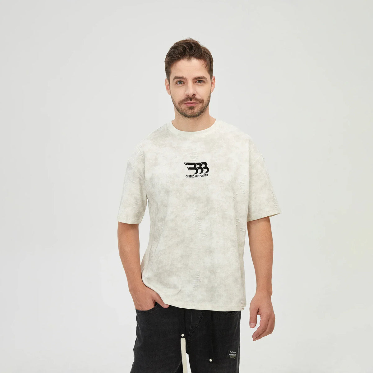 Off White Tie-Dye T.Shirt for Men Image