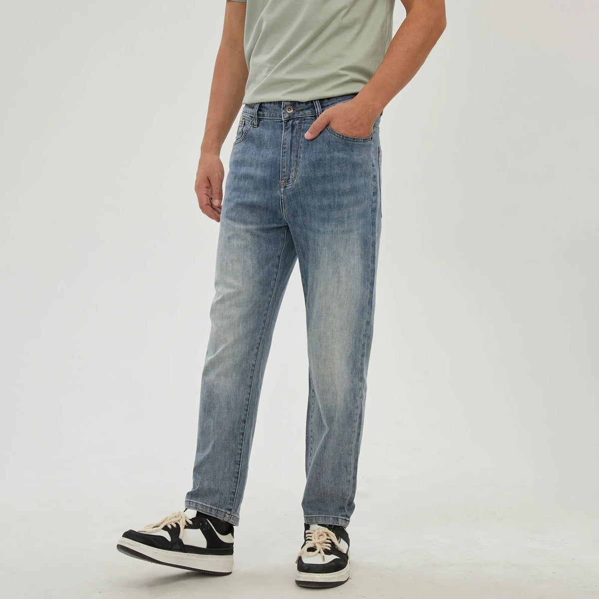 Washed Jeans Pants for Men Image