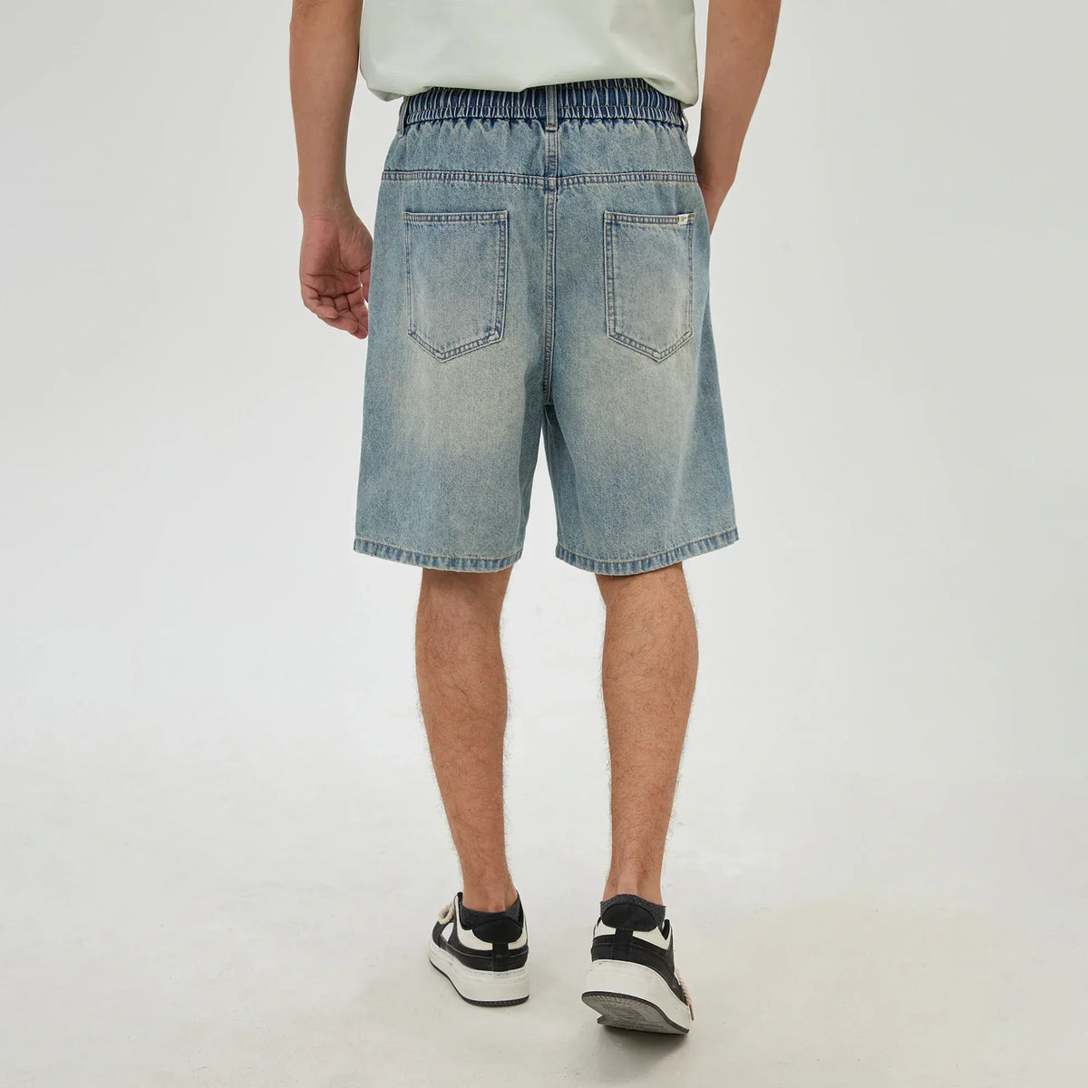 Washed Jeans Shorts for Men Image