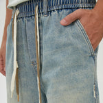 Washed Jeans Shorts for Men Image