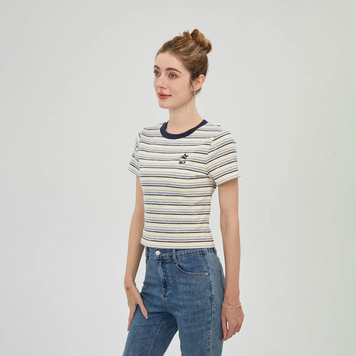 Striped T.Shirt for Women Image