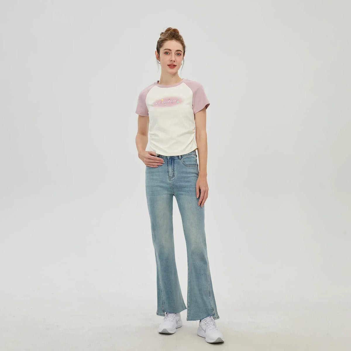 Washed Jeans Pants for Women Image