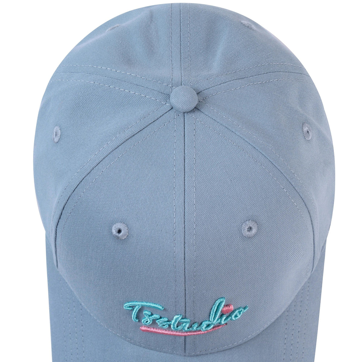 Free Sky Blue Embroidery Cap for Women Image