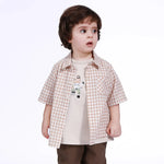Khaki Checked Shirt for Baby boy Image
