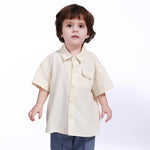 Beige Embroidery Shirt for Baby boy Image