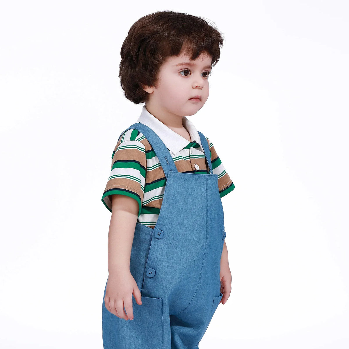 Striped Polo Shirt for Baby boy Image