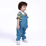 Printed Overalls for Baby boy Image