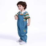 Printed Overalls for Baby boy Image