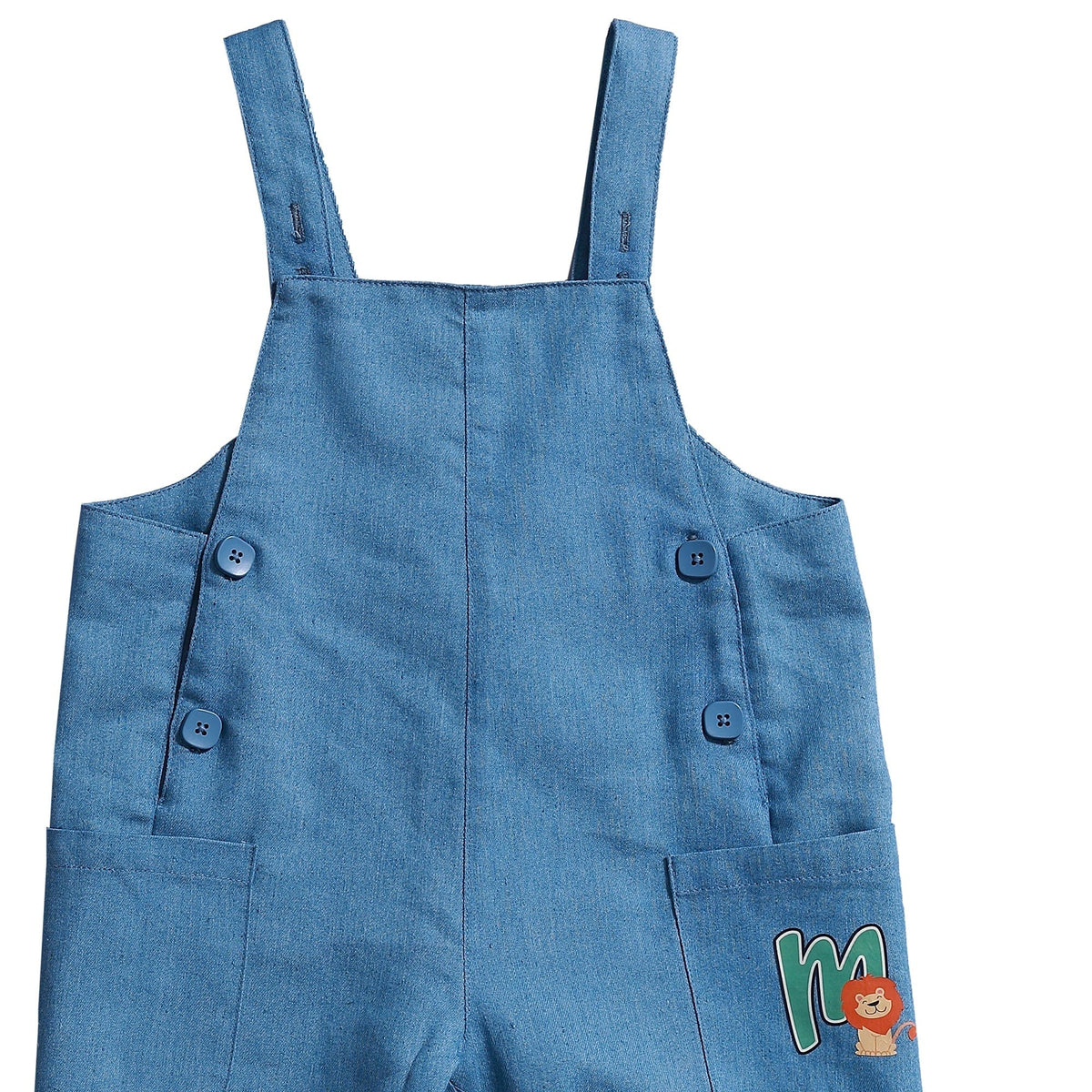 Printed Overalls for Baby boy Image