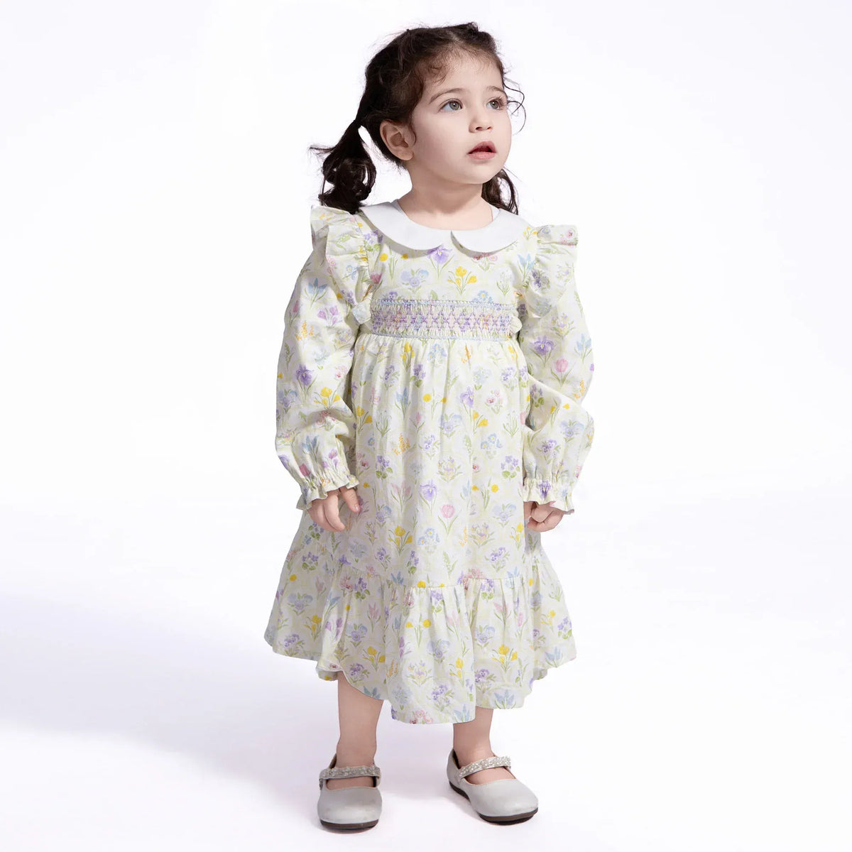 Light Purple Floral Dress for Baby girl Image