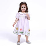 Purple Floral Dress for Baby girl Image