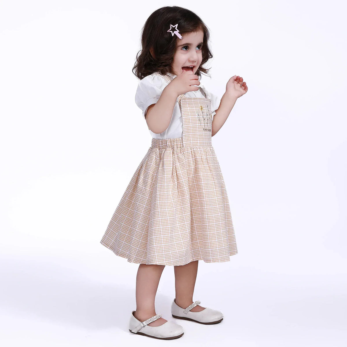 Checked Dress for Baby girl Image