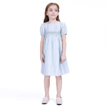 Light Blue Floral Dress for Girls Image