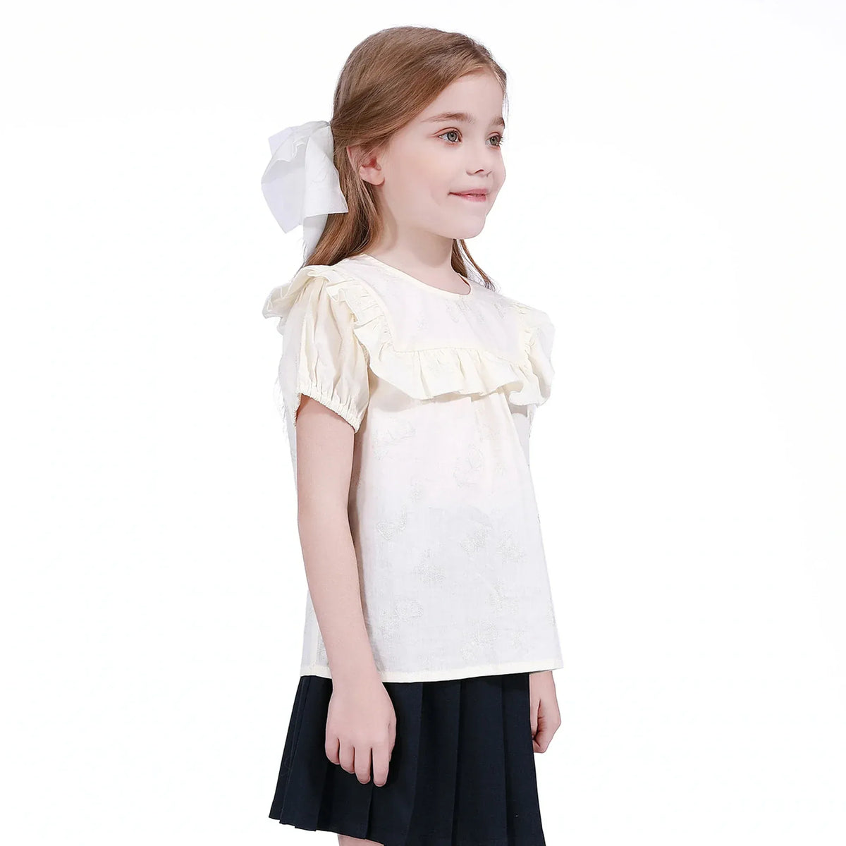 Jacquard Blouse for Girls Image