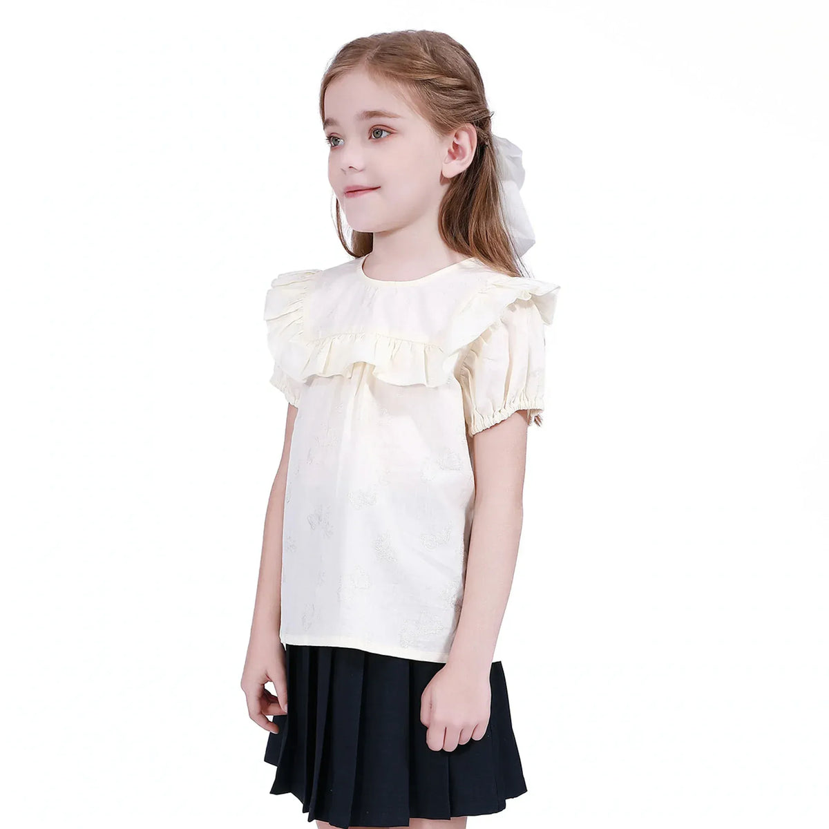 Jacquard Blouse for Girls Image