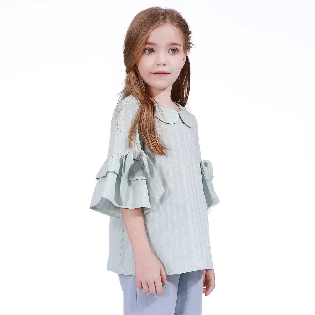 Striped Blouse for Girls Image