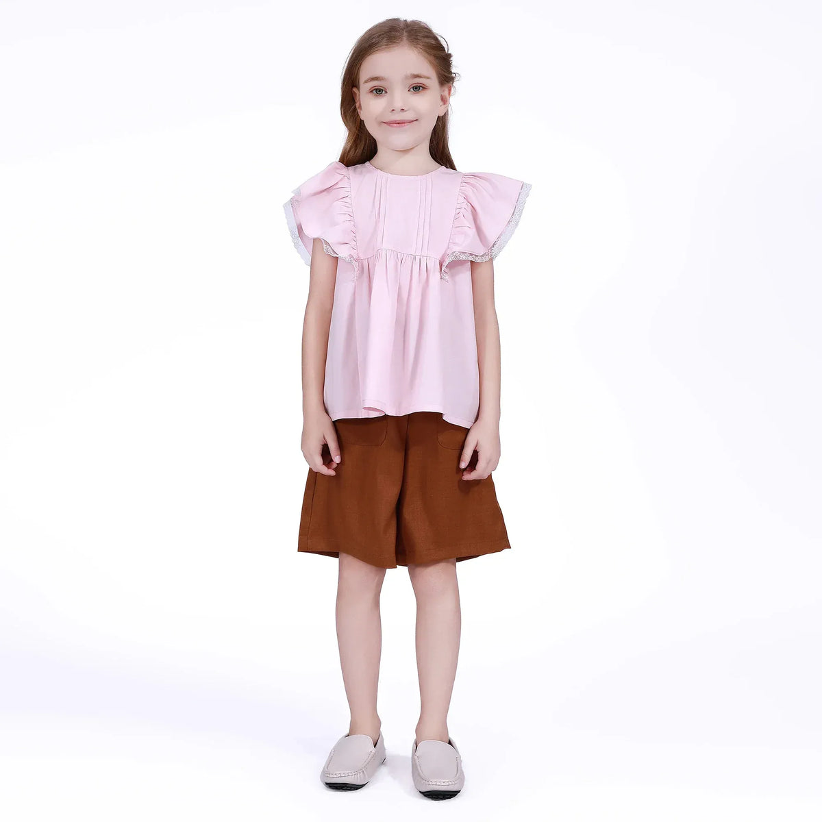 Solid Shorts for Girls Image