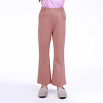Dark Pink Plain Pants for Girls Image