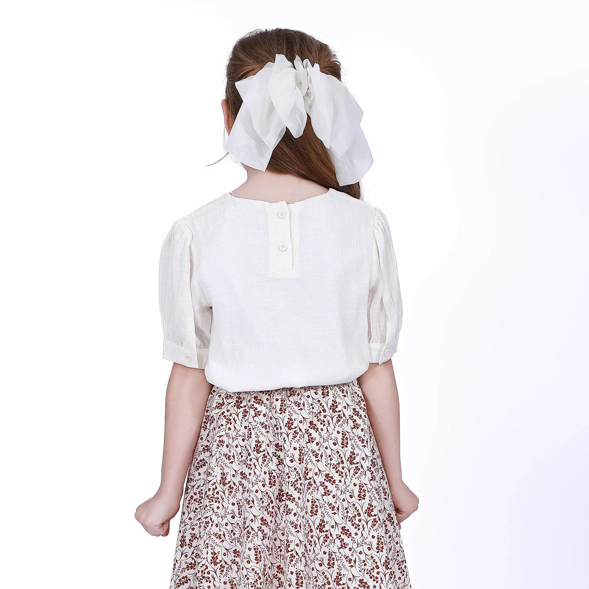 Floral Blouse for Girls Image