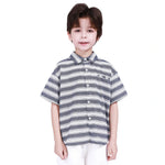 Navy Striped Shirt for Boys Image