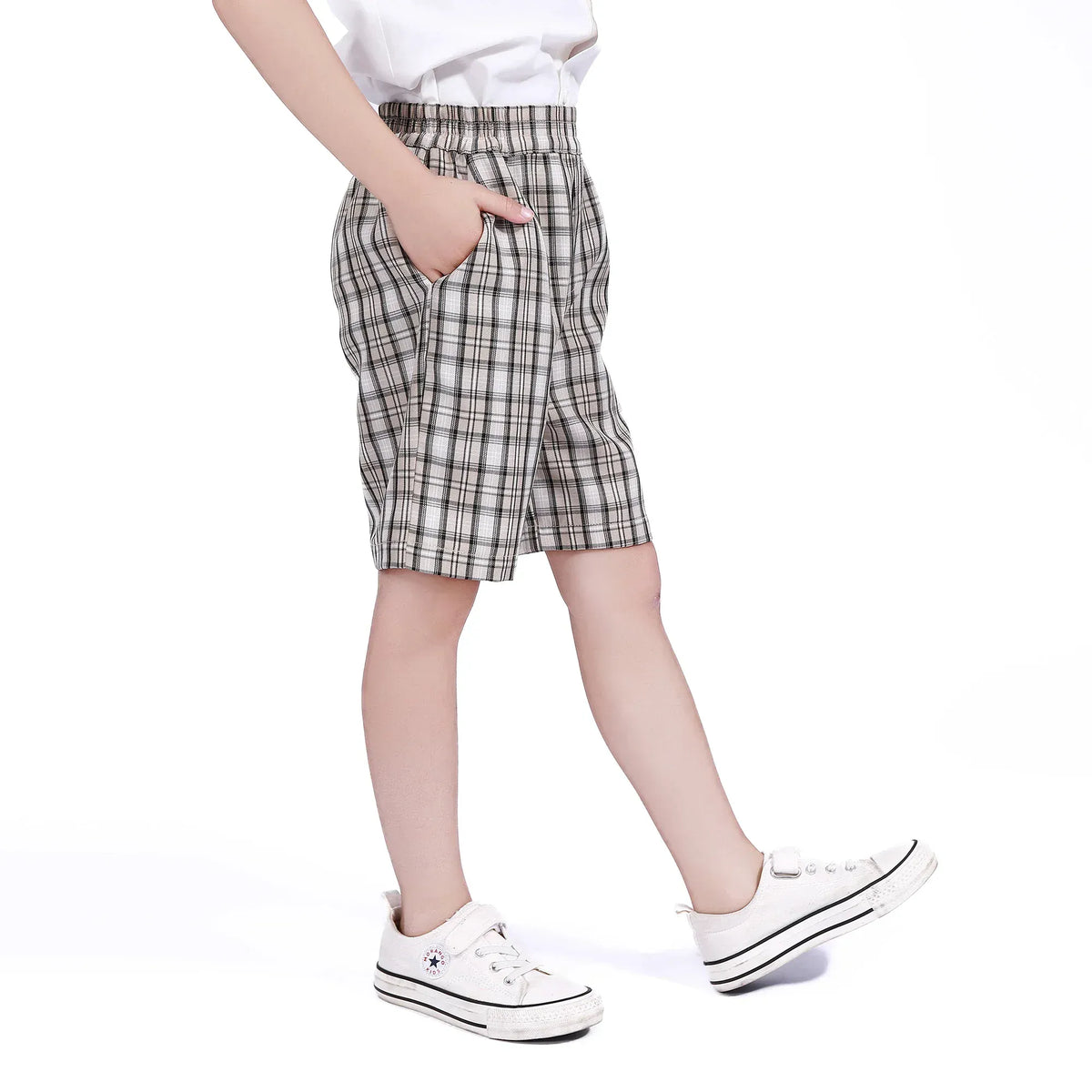 Checked Shorts for Boys Image