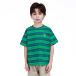 Green Striped T.Shirt for Boys Image
