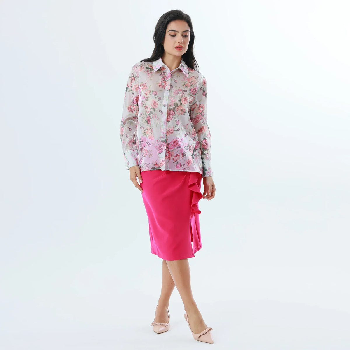Floral Fashion Shirt For Women Image