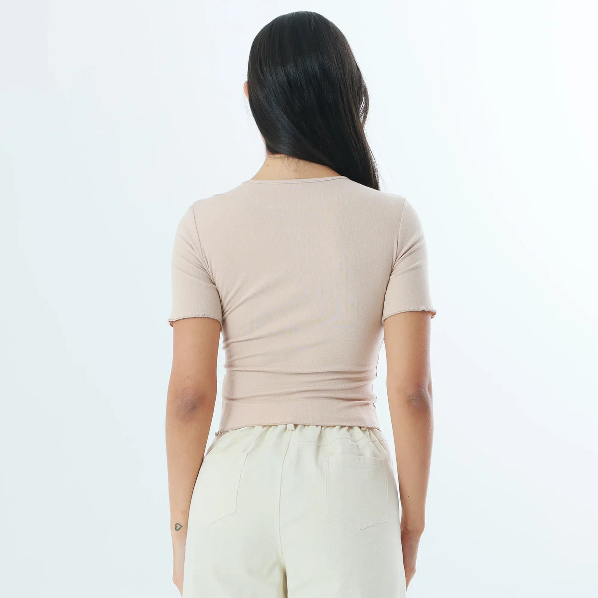 Plain Fashion T-Shirt For Women Image