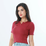 Plain Fashion T-Shirt For Women Image