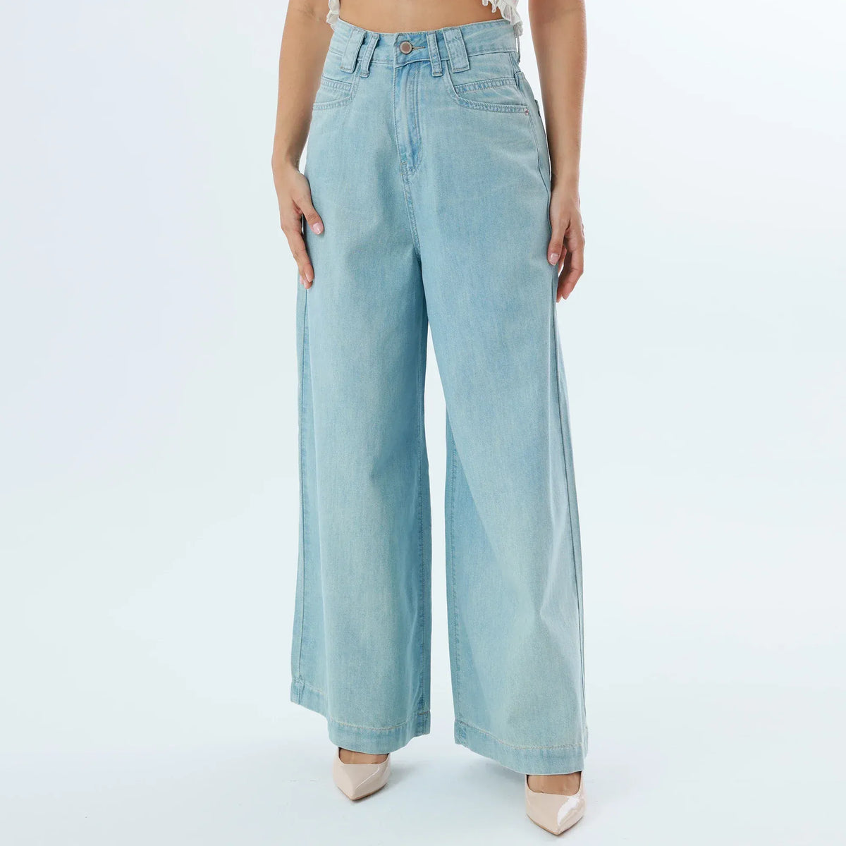 Jeans Blue Washed Jeans Fashion Pants For Women Image
