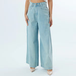 Jeans Blue Washed Jeans Fashion Pants For Women Image