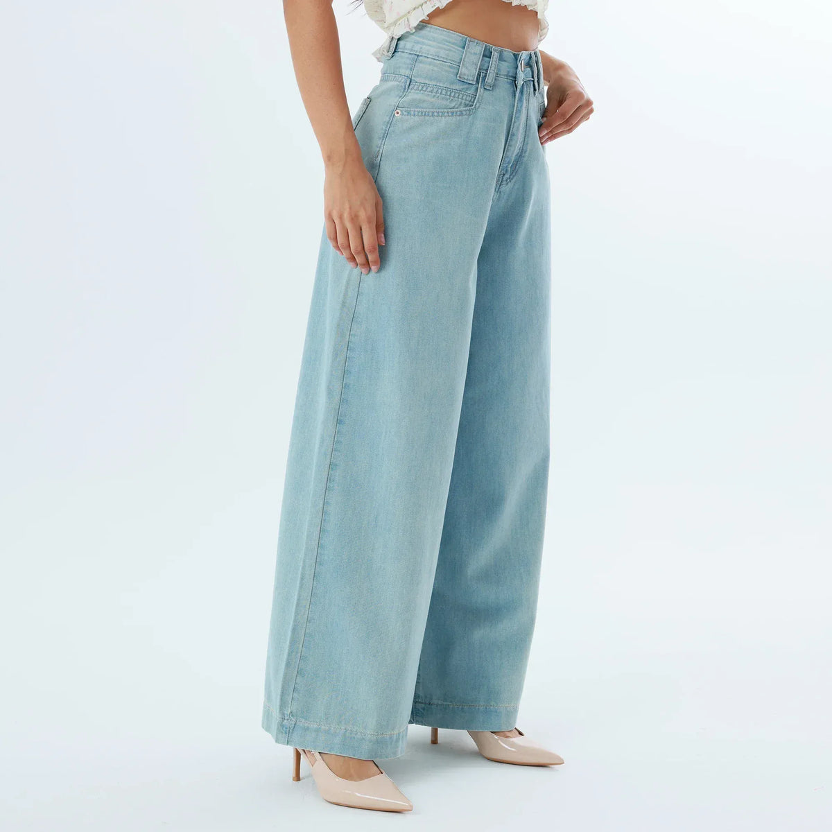 Washed Jeans Fashion Pants For Women Image