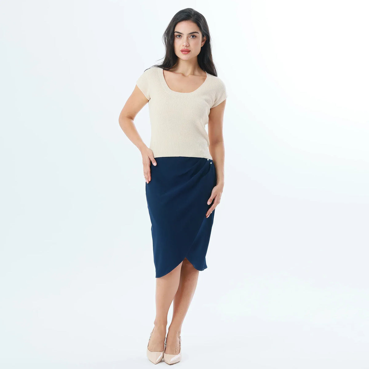 Plain Fashion T-Shirt For Women Image