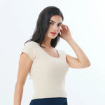 Plain Fashion T-Shirt For Women Image