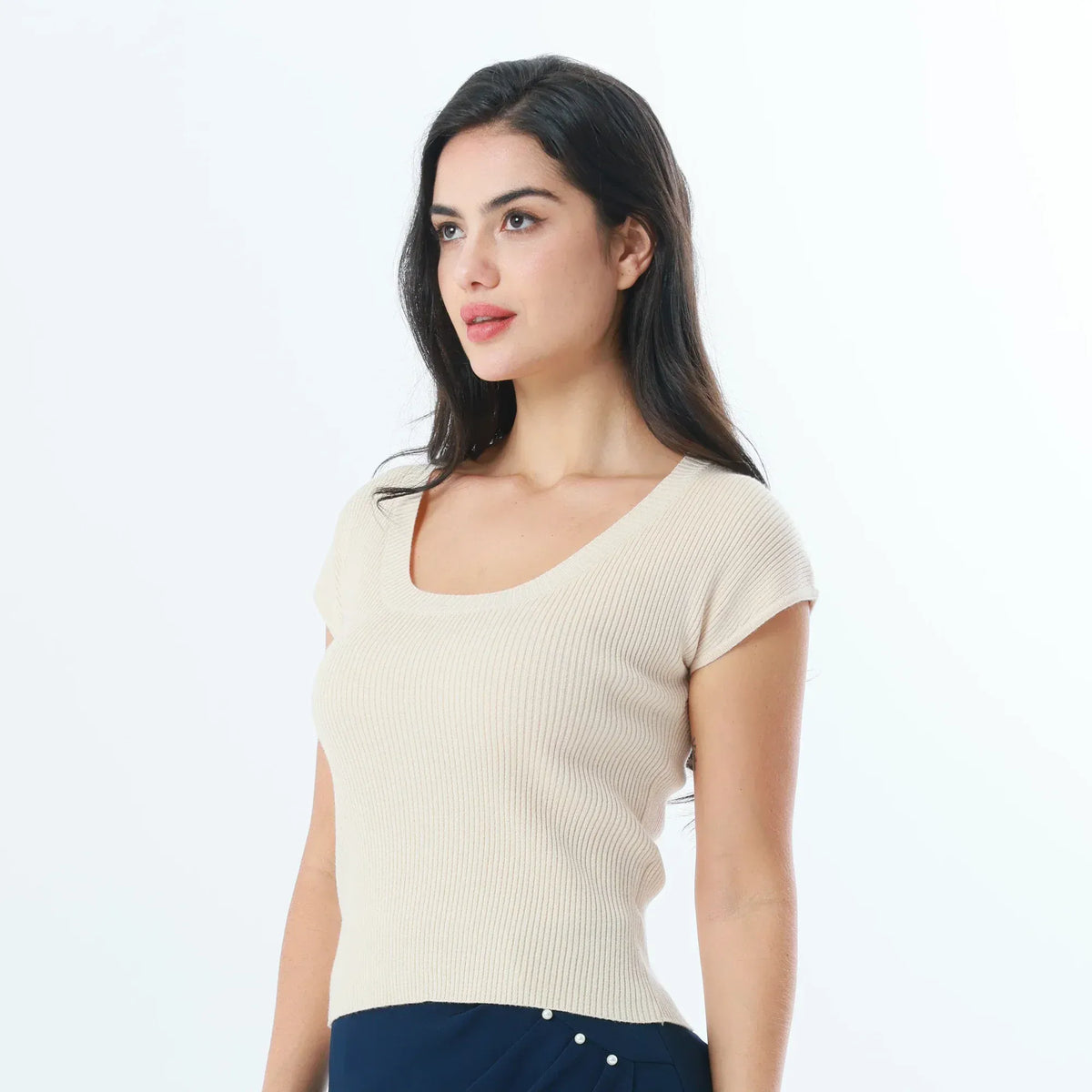 Plain Fashion T-Shirt For Women Image